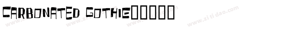 Carbonated Gothic字体转换